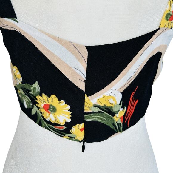 Reformation Grazia Cropped Tank Top Women 4 Floral Boho Resort Tropical Festival - Picture 4 of 10